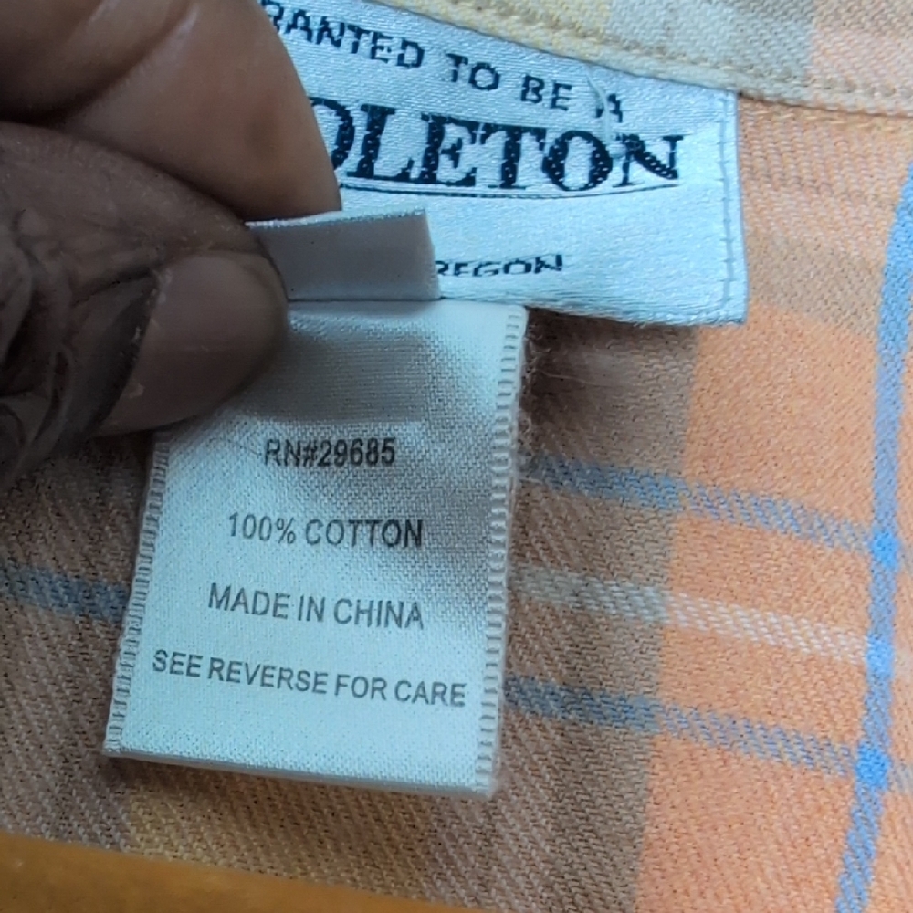 Bundle (2) Pendleton Cotton Plaid Button Down Shi… - image 7